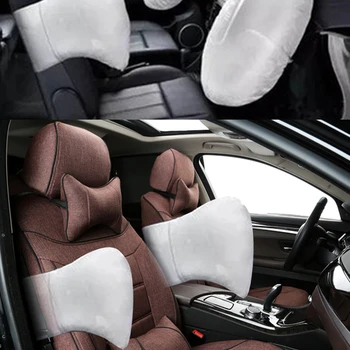 AutoDecorun Sėdynės Nustatyti Automobilis Peugeot 407 Priedai Sėdynių užvalkalai Užsakymą Lino Audinio Auto Interjero dekoratyvinės Pagalvėlės Sėdynės, Atramos, Apima