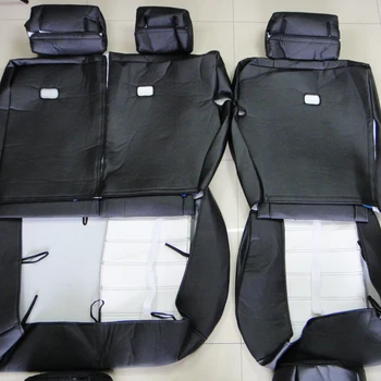 AutoDecorun tiksliai tinka sėdynių užvalkalai toyota FJ cruiser 2007 sėdynių užvalkalai priedai PU odos sėdynės pagalvėlė palaiko stilius
