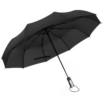 Automatinis Sulankstomas Skėtis Vyrų Skėtis Didelis Paraguas Vėjo Juoda Moterų, Skėčiai nuo lietaus moterų guarda chuva parapluie