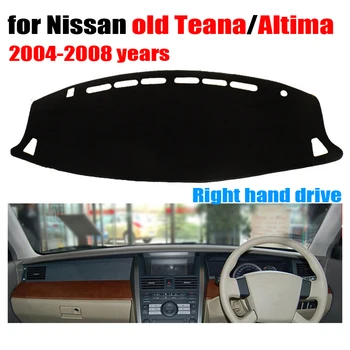 Automobilio prietaisų skydelio dangtelį kilimėlis Nissan Senas TEANA Altima 2004 m. iki 2008 m. Dešinėje pusėje dashmat brūkšnys apima auto prietaisų priedai
