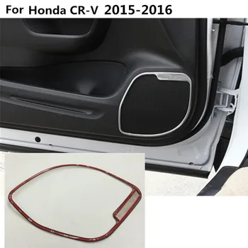 Automobilio Stilius detektorius stick Nerūdijančio plieno, Viduje Durys Garso Kalbėti Garso Padengti Žiedas apdaila 4pcs Honda CRV CR-V 2016