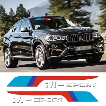 Automobilio Stilius M Sportas 2018 Priekiniai Galiniai, Priekinio stiklo priekinio, galinio Stiklo Lango lipdukas, decal BMW e46 e39 e90 e60 f30 f31 m5 g3o z4 e85 x5