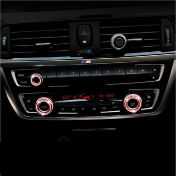 Automobilio Stilius Oro Kondicionavimo sistema garso reguliavimo Rankenėlės Garso Ratu Apdaila AccessoriesFor BMW 1 2 3 4 Series F30 F31 F34 F46 M2 M3 M4