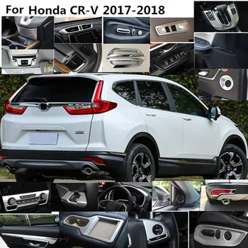 Automobilio Stilius stick nerūdijančio plieno, Automobilių garnyras ramstis lango viduryje juostelės apdaila rėmas žibintas 6pcs Honda CRV CR-V 2017 2018