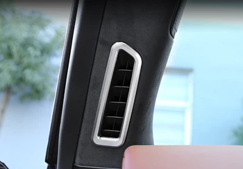 Automobilio Stilius Stulpelio oro kondicionavimo angos rėmo dangtis apdaila, interjero blizgančiais oro išleidimo juostelės 3D lipdukas, skirtas 