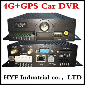 Automobilių dvr milijonas HD pikselių 4G MDVR tinklo transporto priemonės, vaizdo įrašymo įranga, GPS dvr mobile stebėti priimančiosios 4CH autobusų stebėti