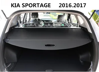 Automobilių Galinis Kamieno Security Shield Krovinių Dangtis KIA SPORTAGE 2016.2017 Aukštos Kokybės Kamieno Atspalvį Saugumo Dangtelis Juodas / Smėlio