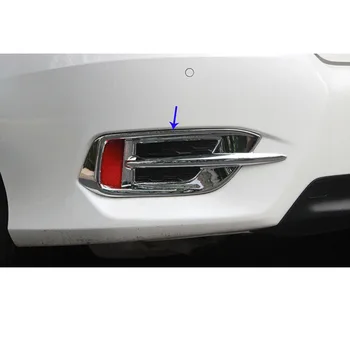 Automobilių kėbulo jutiklis ABS Chrome apdaila galinio uodegos, užpakalinių rūko žibintų lempos rėmelis stick dalys Honda Civic Sedanas 10 2016 2017 2018