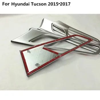 Automobilių kėbulo styling detektorius viduje lipdukas apdaila liejimo durys, vidinės pastatyta rankena dubenį 4pcs Už Hyundai Tucson 2016 2017