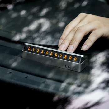 Automobilių laikino stovėjimo kortelę paslėptas šviesos telefono numerį kortelę 