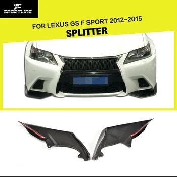 Automobilių Stiliaus Anglies Pluošto Priekinis Bamperis Splitter Rinkiniai Lūpų tinka Lexus GS F Sport 2012-m.