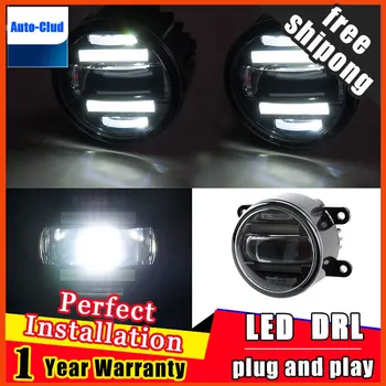 Automobilių stiliaus LED rūko šviesos Subaru XV 2012-2016 LED Rūko žibintas su lęšio ir šviesos DIODŲ dienos metu veikia ligh automobilių 2 funkcija