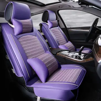 Automobilių sėdynės pagalvėlės nustatyti pu oda vasarą aušinimo saugus apima kilimėliai sveika Citroen QUATRE Triomphe elysee Picasso C2 C4 C5 C4L