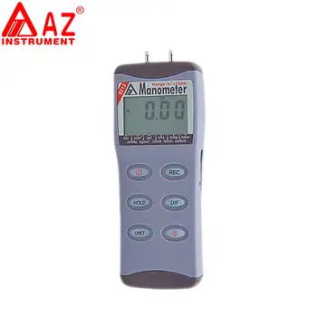 AZ8215 nešiojamų slėgio testeris Elektroninis diferencinio slėgio matuoklis priemonė skaičiuoja slėgio matuoklis diapazonas: 0-15psi