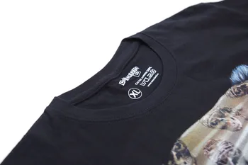 AZEL 2017 m. Vasaros Žmogaus 3D Atspausdintas T-shirt Vyrai Aukščiausios Kokybės Juodosios O-Kaklo trumpomis Rankovėmis XXL Grynos Medvilnės Vyrų Drabužiai MT