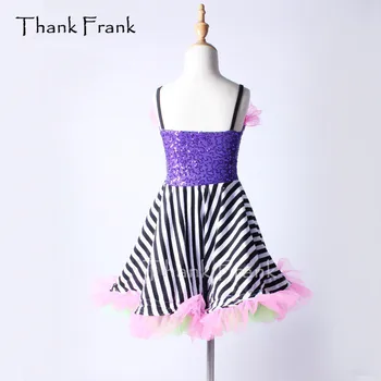 Ačiū Frank Pynimas Iškirpte Camisole Lotynų Suknelė Mergaitėms Suaugusiųjų Violetinė China Juostele Šiuolaikinio Šokio Kostiumų C363