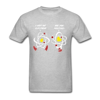 Aš Praradau Elektronas Yra Jums Teigiamą Marškinėliai trumpomis Rankovėmis vyriški T-shirt Pp Rashguard 3XL Medvilnės Chemija, vyriški Drabužiai