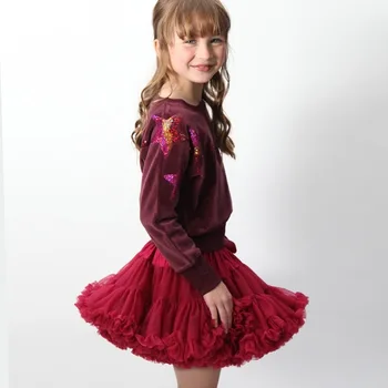 Baby Girl Sijonas Šokių Princesė Mergina Tiulio Miniskirt Vaikas, Gimtadienio Dėvėti Baleto Sijonas Europoje ir Amerikoje, Infantilus Mielas Audinys