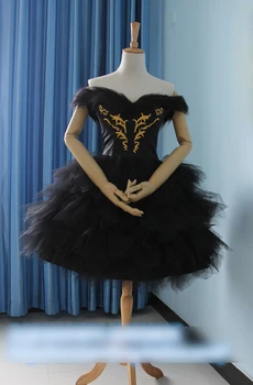 Baleto Suknelė!!Juodoji Gulbė Baltoji Gulbė Gothic Lolita šokių suknelė Cosplay Kostiumas Pilnas komplektas Šalis Suknelė Vienodas Helovinas Kostiumas