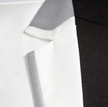 Balta krašto vedęs prekės ženklo-drabužių 2018 naują atvykimo kostiumas nustatyti, vyrų kostiumai, vestuvių jaunikis kostiumą vyrų slim fit tinka + ziajać + kaklaraištis