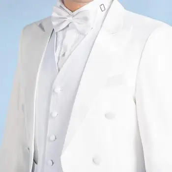Baltųjų vyrų kostiumai dizaino masculino homme terno etape kostiumai dainininkų vyrų smokingas švarkas šokių drabužiai, striukė star stiliaus suknelė