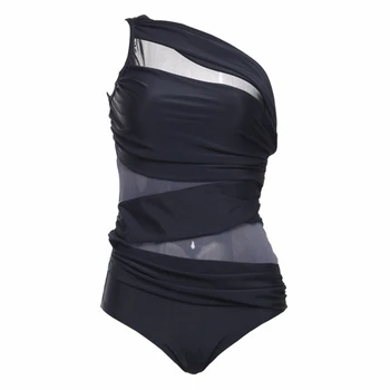 BANDEA Push Up maudymosi kostiumėlį Moteris Vieną Petį maudymosi Kostiumėliai Moterims 2018 Plius Dydis Vienas Gabalas Kostiumas Akių Monokini Didelis Puodelis Maudymosi Kostiumai