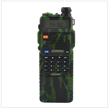 Baofeng UV-5R dualband Kamufliažas walkie talkie 136-174/400-520MHz du būdu radijo w/ laisvas ausinės ir 3800mAh Li-ion baterija