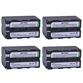 Batmax 4pack Bateria NP-F750 NP-F770 NP F750 F770 Batteries for Sony NP F970 F960 ccd-tr917 ccd-tr940 ccd-trv101 ccd-trv215