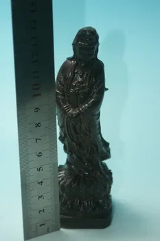 Bauda Kinija Kvapnios Medienos Raižyti Puikiai senas, rankų darbas Guanyin Statula Nemokamas pristatymas