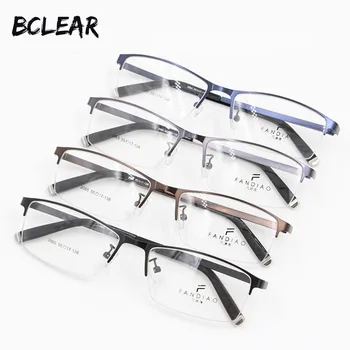 BCLEAR Super plonas, lengvojo lydinio metalo vyrų optinio kadro nuotrauką šventykla populiariausių mados akiniai akinių rėmo karšto naujas