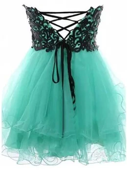 Bealegantom Pigūs Mini-Line Trumpas Nėrinių Homecoming Suknelės 2017 Su žalių Kokteilių Prom Šalis Suknelės Baigimo Suknelė QA1229