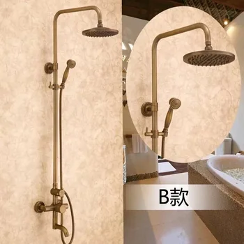 BECOLA nemokamas pristatymas maišytuvai antikvariniai bronzos antikvariniai vonios kambarys dušo galva ir maišytuvas GZ-6003