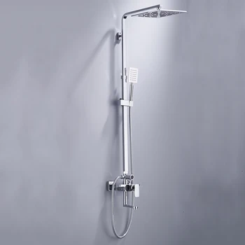 BECOLA vonios kambarys dušo set lcd skaitmeninis ekranas vonia, dušas, maišytuvas, sienos, sumontuoti lietaus dušo galvutė rinkinys B-SX218