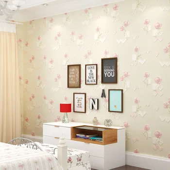 Beibehang 3d sielovados gėlės tapetai neaustinių tapetai miegamajame, gyvenamasis kambarys su TV wall papel de parede tapetai, sienų ir 3 d