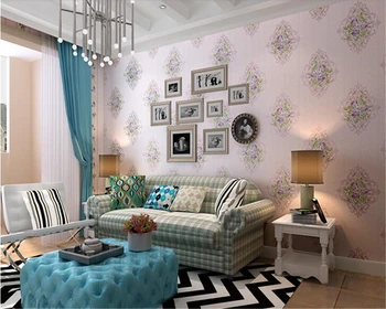 Beibehang Amerikos neaustinių medžiagų 3d tapetai sielovados kambarį šiltas miegamasis gėlės sofa-lova, TV foną papel de parede