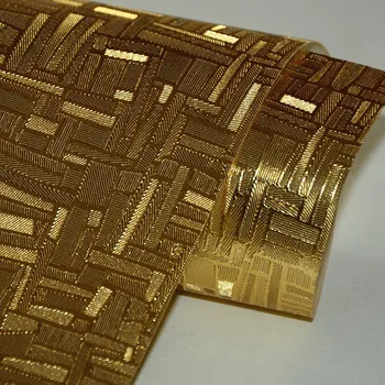Beibehang Aukso folija trimatis nereguliarus nepatogus šviesdėžės lubų tapetai KTV etape TV tapetai atspindys bambuko kilimėlis