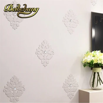 Beibehang Aukštos kokybės odos siuvinėjimo diamond tapetai Europos 3D stereo kambarį, TV foną, papel de parede sienos popieriaus