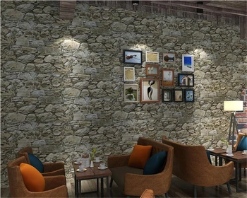 Beibehang Derliaus senas neaustinių ekrano užsklanda 3d trimatis marmuro tekstūros rock cafe restaurant de papel parede 3d tapetai