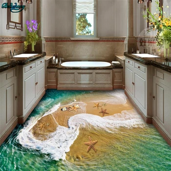 Beibehang Didelis custom grindys jūros, vandenyno 3D grindys namų puošybai
