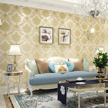 Beibehang Europos stiliaus gėlių neaustinių miegamasis, modernus minimalistinio kambarį fone Damaske papel de parede para quarto