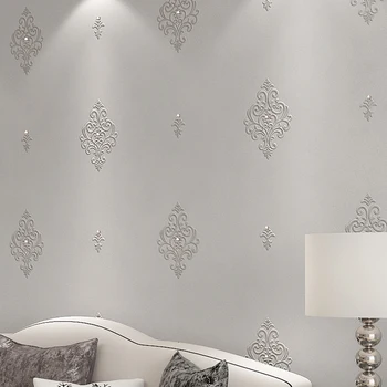 Beibehang Europos stiliaus siuvinėjimų 3d diamond prabanga, aukštos kokybės šilko paprastas gyvenimo kambario, miegamasis tapetai, fone sienos