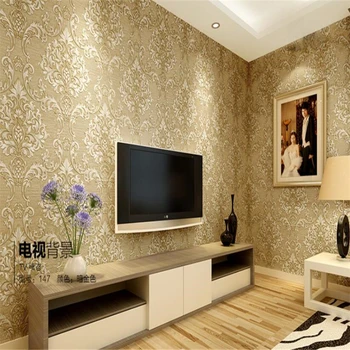 Beibehang Europos stiliaus tapetai miegamajame tyrimas kambarį, TV foną, sienos neaustinių 3d trimatis reljefo tapetai