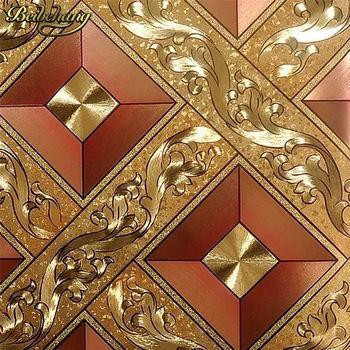 Beibehang Klasikinis Prabangių tapetų Ritinį Aukso Folija Wallcovering Blizgučiai Geometrijos PVC Sienos popieriaus Viešųjų Namas KTV Sienų Dekoras