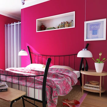 Beibehang minimalistinio vientisos spalvos tapetai miegamajame romantiška fone grožio salonas asfaltuotas raudona rožė tapetai papel de parede