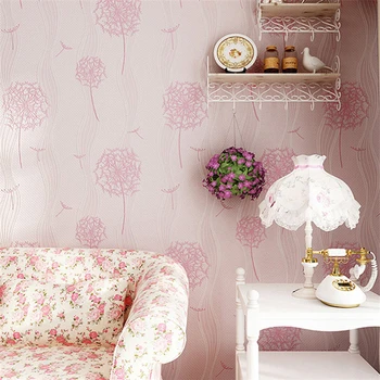 Beibehang minimalistinis namų dekoravimo 3d tapetai kambarį fone šviežių kiaulpienių tapetų sienos, 3 d papel de parede