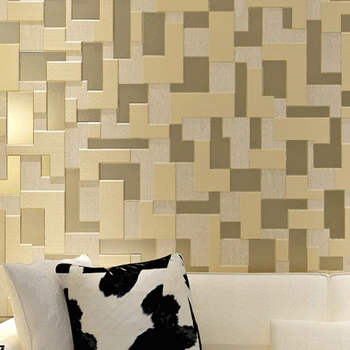 Beibehang papel de parede 3D Mozaikos Grotelės Sienos popieriaus Europoje Moderni Įspaudų, Flocking kambarį, TV Foną roll