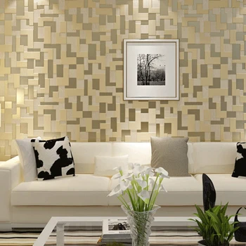 Beibehang papel de parede 3D Mozaikos Grotelės Sienos popieriaus Europoje Moderni Įspaudų, Flocking kambarį, TV Foną roll