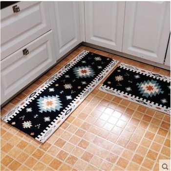 Beibehang Paprastų geometrinių virtuvės priešslydžio sistema čiužinys juostelės anti - oil namo purvinas skalbti mašinoje virtuvės mat visą grindų