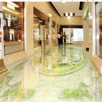 Beibehang Užsakymą 3D grindų atkreipti stiliaus dviejų drakonai granulių akmens reljefo 3D grindų plytelės dažai dekoratyvinės tapetų