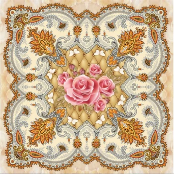 Beibehang Užsakymą freskomis tapetų sienos, 3 D Rose butterfly minkštą, paketą marmuro reljefo 3D lipnios grindų plytelių tapyba